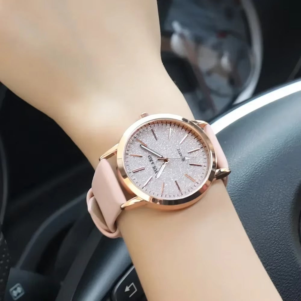 Leather Watch Women Female Quartz Wristwatches