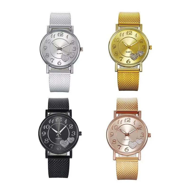 Luxury Heart Wrist Watches for Women