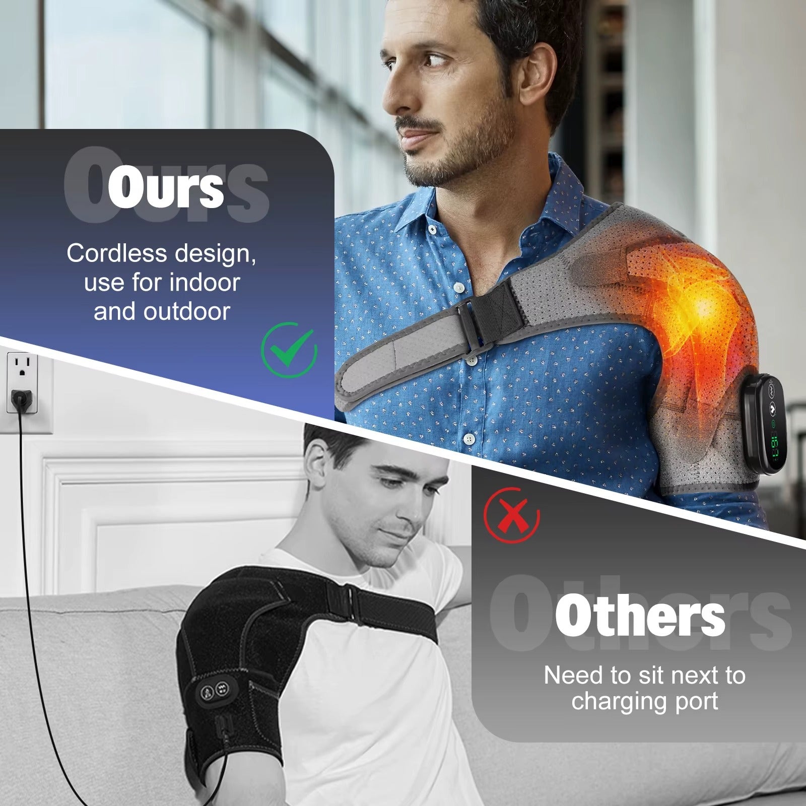 Electric Heated Shoulder Massager 