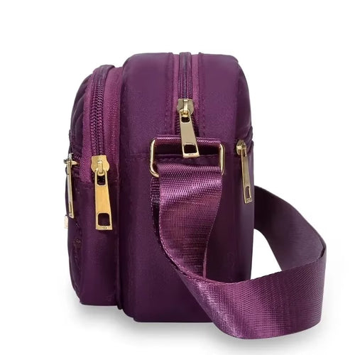 2025 New Fashion Embroidery Women Nylon Square Handbag