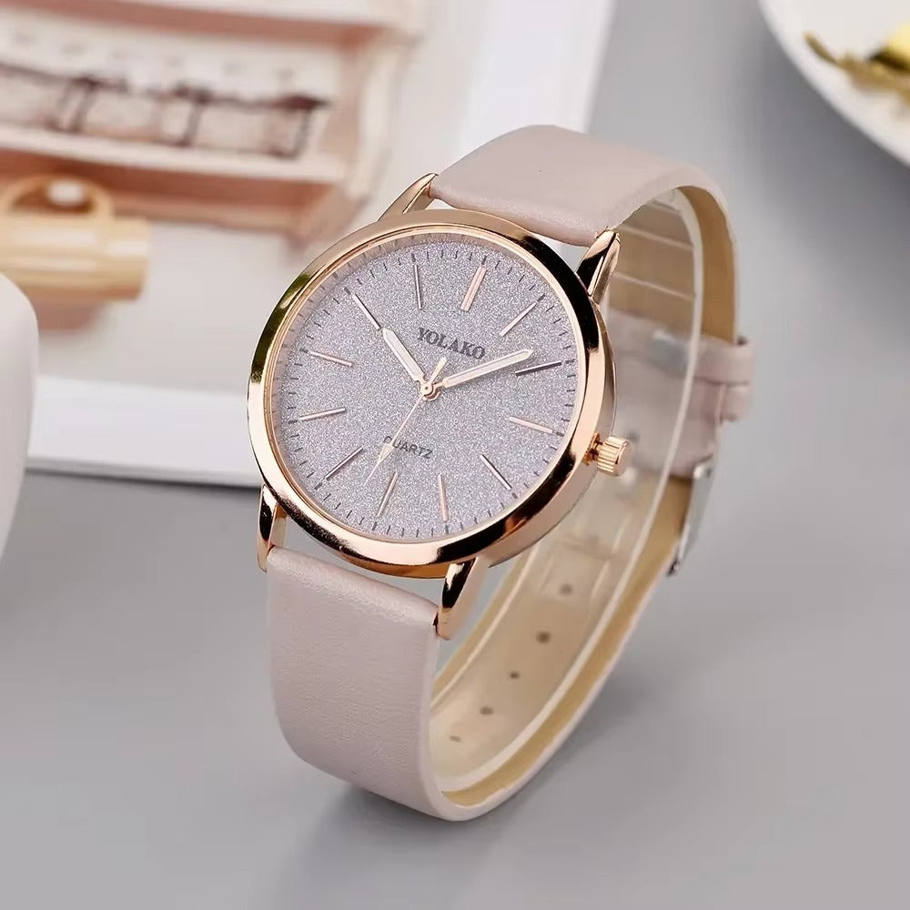 Leather Watch Women Female Quartz Wristwatches