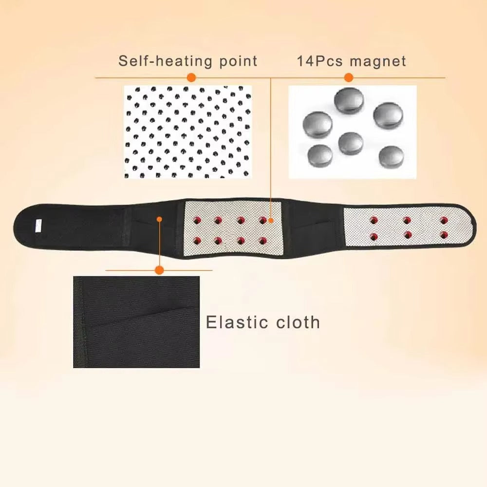 Tourmaline Self Heating Magnetic Therapy Back Waist