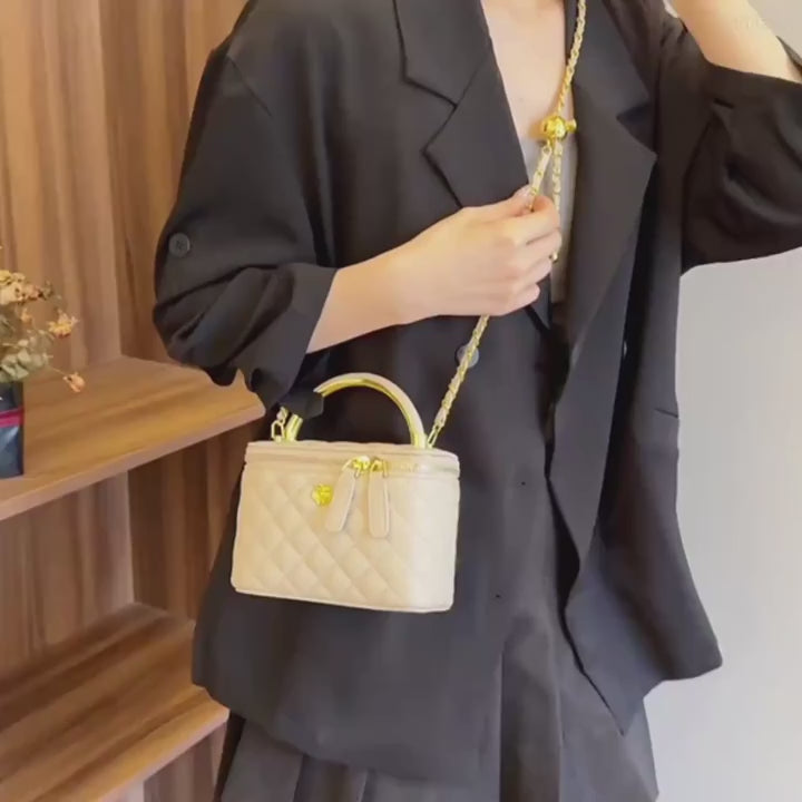 Women's Large Capacity Diamond Small Square Bag